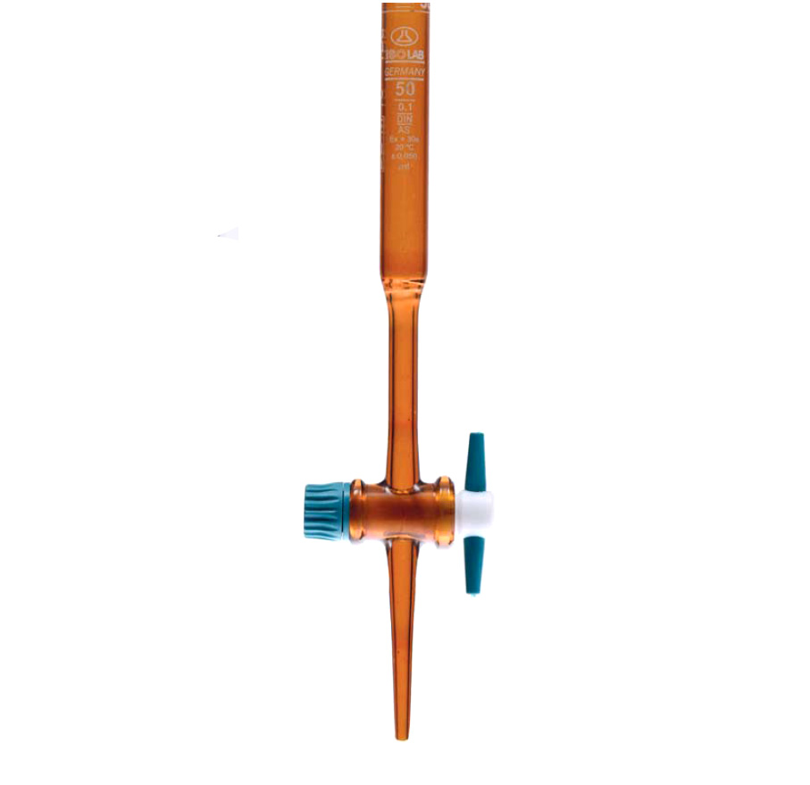 Burette amber ptfe stopcock
