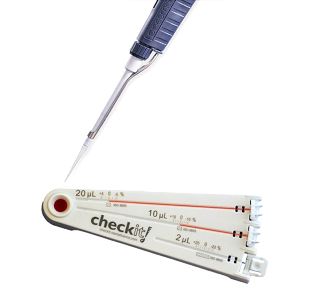 Pipette accuracy test kit