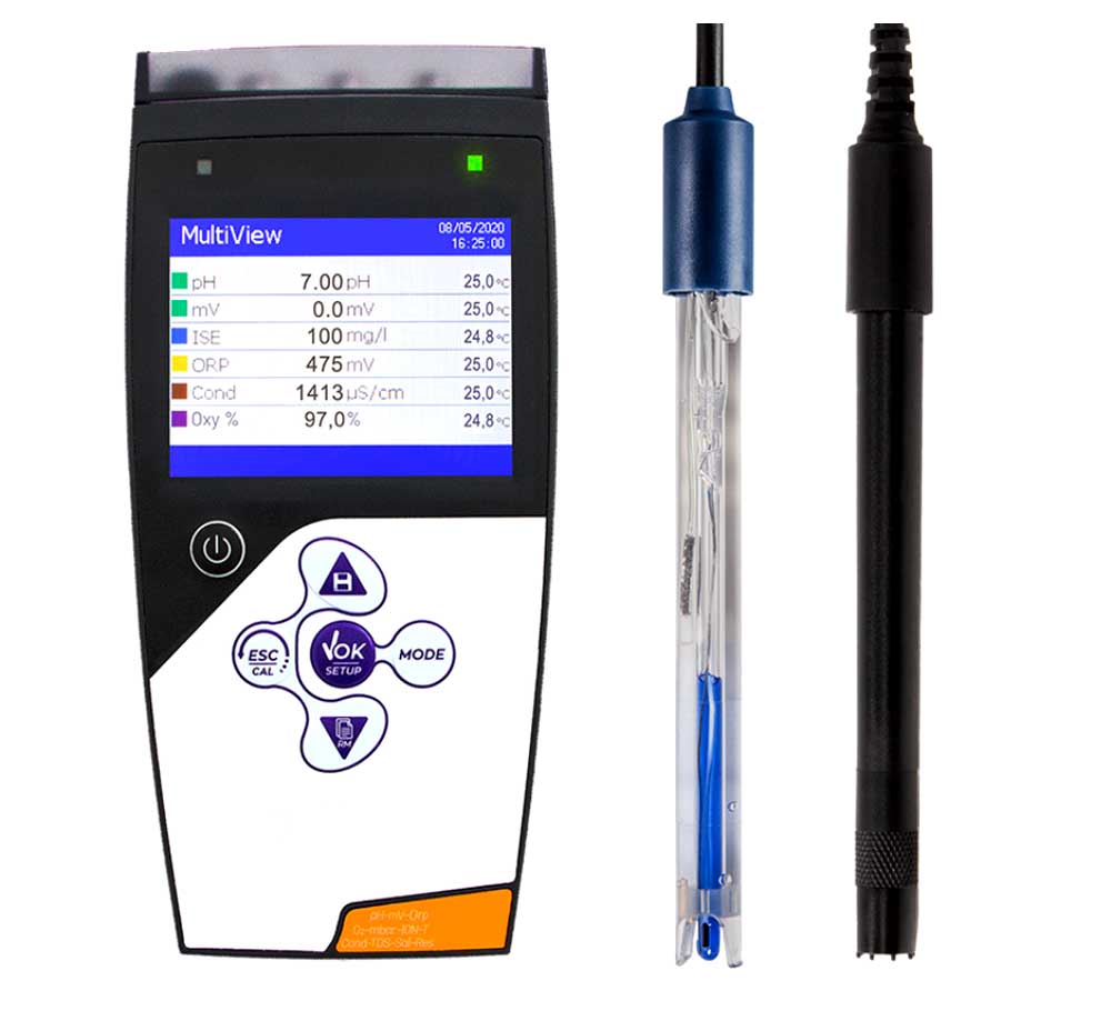 Portable multi parameter instrument ph oxy